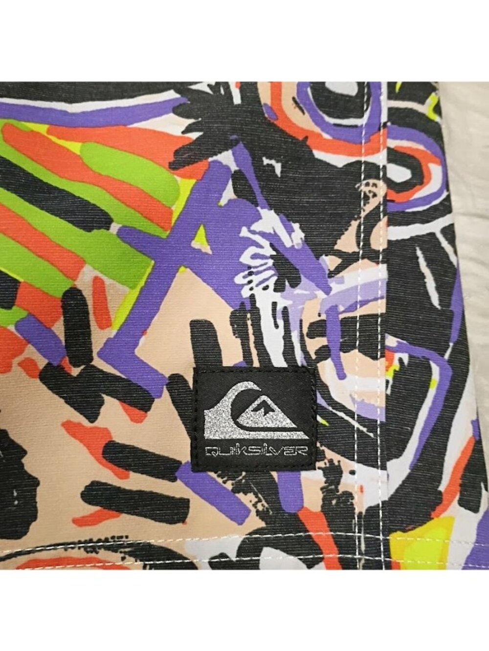 Quiksilver Mens 50th Anniversary Boardshorts With Multicolor Abstract Art Print - Picture 5 of 11